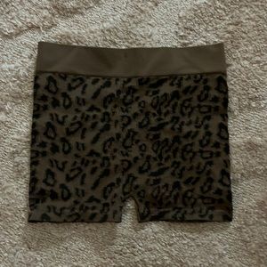 BOZZOLO Cheetah biker shorts